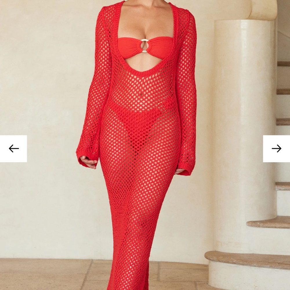 Monday Swimwear Crochet Dress